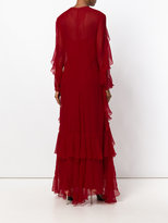 Thumbnail for your product : Alberta Ferretti tier maxi dress