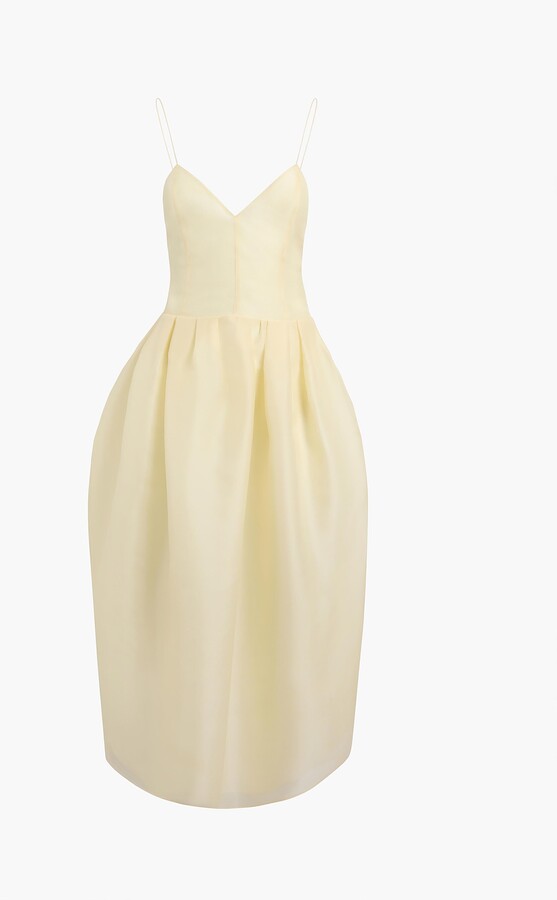 Colette Dress in Pale Yellow