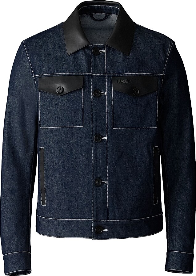 Mackage Men's Nash Denim Trucker Jacket - Denim - Size 40
