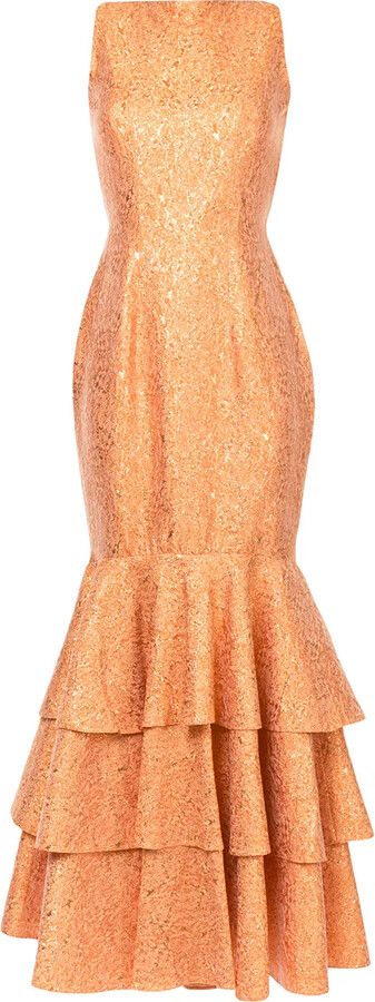 Bambah Double Ruffle Gown