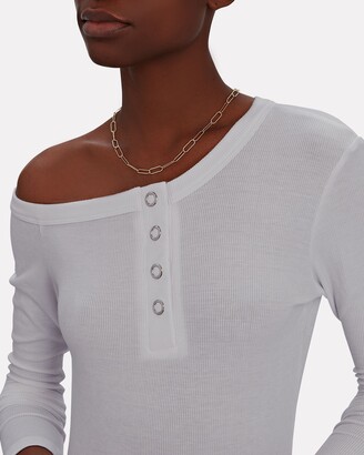 The Line By K Harley One-Shoulder Henley Top