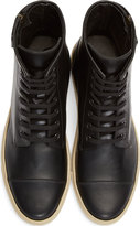 Thumbnail for your product : Common Projects Black Leather Training Boots