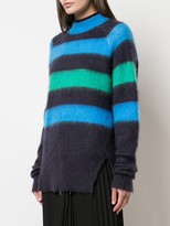 Thumbnail for your product : Proenza Schouler White Label PSWL brushed striped jumper