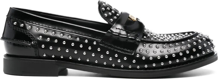 Miu Miu Stud-Embellished Loafers