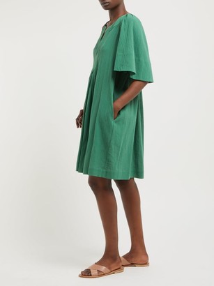 Three Graces London Prudence Cotton-cheesecloth Dress - Green