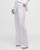 Thumbnail for your product : Alice + Olivia Dylan Satin Pants With Crystal Trim