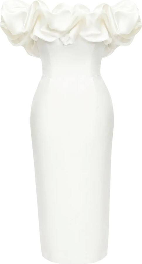 POST MERIDIEM Meringue midi dress