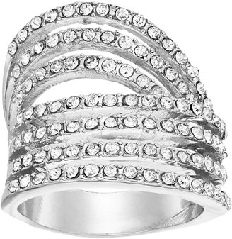 GUESS Look of Six Dainty Pave Bands Ring