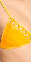 Thumbnail for your product : Zimmermann Sundance Lattice Triangle Bikini