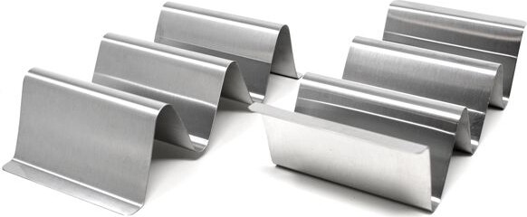 Norpro Stainless Steel Taco Rack, Holds 3 Tacos Each, Set of 2