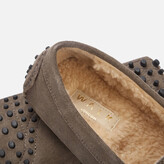 Thumbnail for your product : Walk London Men's Rodney Suede Slippers - Grey