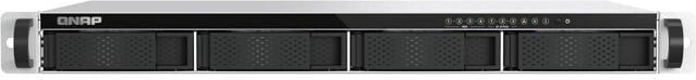 QNAP TS-H765EU-8G-US 1U 4-bay 3.5' SATA + 3 x E1.S/PCIe M.2 2280 short depth 12' rackmount NAS, Intel Atom x7405C 4C