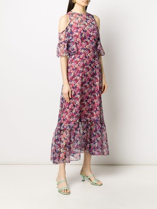 Twin-Set Floral Print Chiffon Maxi Dress