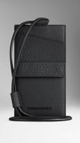 Thumbnail for your product : Burberry Signature Grain Leather Travel ID Holder