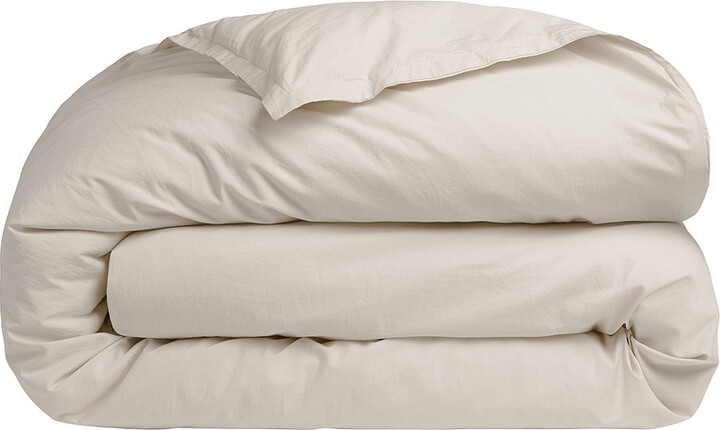 Parachute Percale Duvet Cover in White