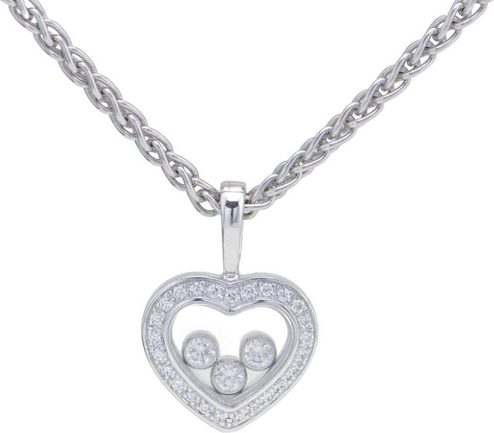 Chopard Happy Diamonds 18k White Gold Pendant Necklace