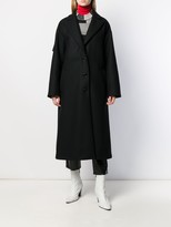 Thumbnail for your product : RED Valentino Ruffle Detail Midi Coat