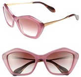 Thumbnail for your product : Miu Miu Angled 57mm Sunglasses