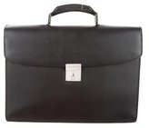 Thumbnail for your product : Fratelli Rossetti Saffiano Leather Logo Briefcase