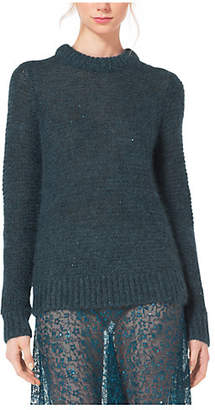 Michael Kors Sequined Mohair And Silk Sweater