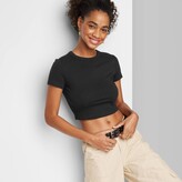 Thumbnail for your product : Wild Fable Women' Short Sleeve T-Shirt Black XXS