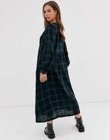 Thumbnail for your product : Leon And Harper & Harper Rodrigue check oversized smock dress