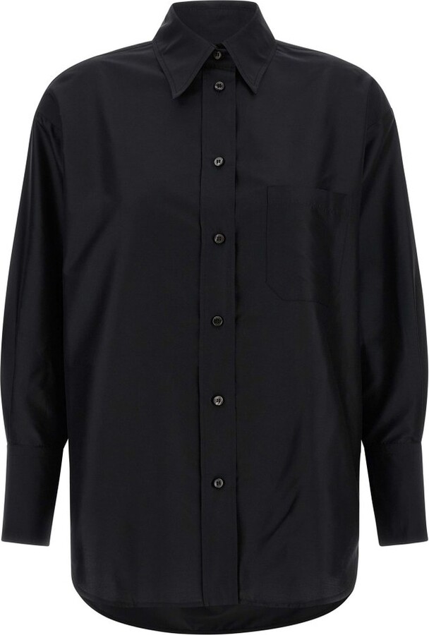 Alberto Biani Asymmetrical Silk Shirt