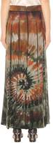 Thumbnail for your product : Valentino Printed pleated silk maxi skirt