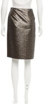 Thumbnail for your product : Lanvin Metallic Knee-Length Skirt w/ Tags