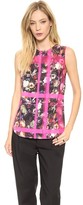 Thumbnail for your product : Thakoon Floral Plaid Sleeveless Top
