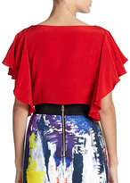 Thumbnail for your product : Milly Elodie Silk Crop Top