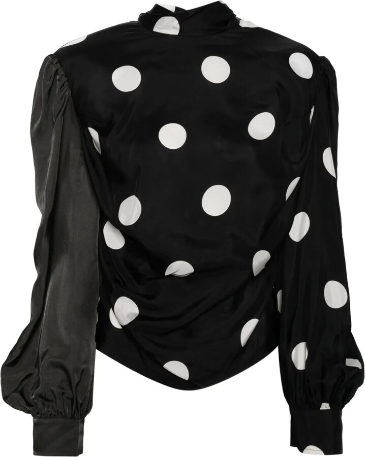 pushBUTTON Asymmetric Long Sleeves Blouse