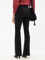 Thumbnail for your product : Isabel Marant Livelyo Cotton-blend Crepe Bootcut Trousers - Black
