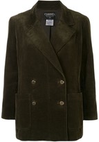 Thumbnail for your product : Chanel Pre Owned 1999 Corduroy Double-Breasted Blazer