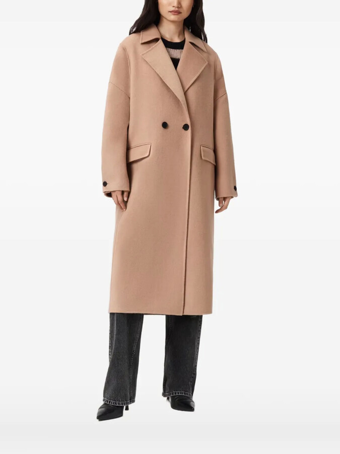AllSaints Sellma double-breasted coat