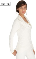 Thumbnail for your product : White House Black Market Petite Embellished Cowl Neck Sweater