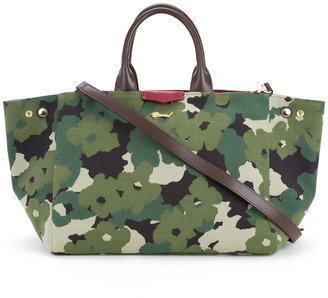 Muveil floral camouflage print tote