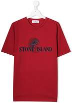 Thumbnail for your product : Stone Island Junior TEEN logo print T-shirt