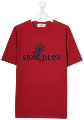Stone Island Junior TEEN logo print T-shirt
