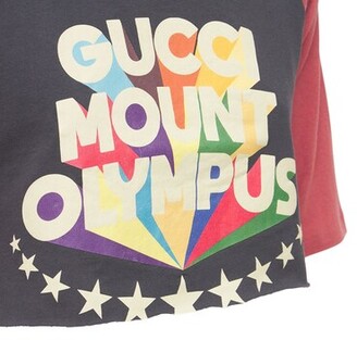 Gucci Printed Cotton Jersey Crop T-Shirt