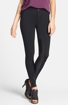 Thumbnail for your product : MICHAEL Michael Kors Faux Leather Panel Seamed Pants (Regular & Petite)
