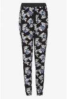 Thumbnail for your product : Select Fashion Womens Blue Oriental Smudge Soft Trouser - size 6