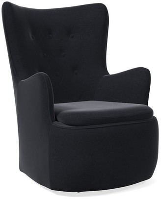 black nursery rocker