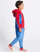 Thumbnail for your product : Marks and Spencer Spidermanâ"¢ Hooded Onesie (4-16 Years)
