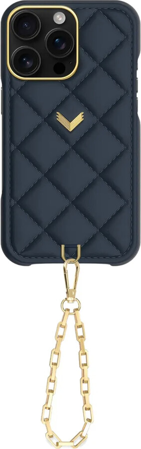 VELANTE quilted leather iPhone case