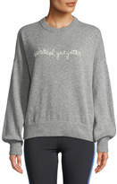 Thumbnail for your product : Spiritual Gangster Signature Embroidered Balloon-Sleeve Sweater
