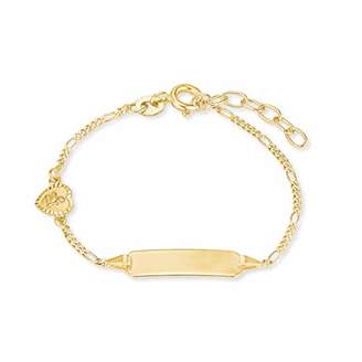 Amor Girls Yellow Gold ID Bracelet - 2014329