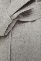 Thumbnail for your product : Claudie Pierlot Belted wool-blend felt coat