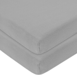 Dudu N Girlie Chicco Next to Me Crib Sheets Fitted 51 x 85 Nexttome Crib Sheets Hypoallergenic Toddler Bed Sheet Breathable Easy Care Junior Bed Sheets (Pack of 2
