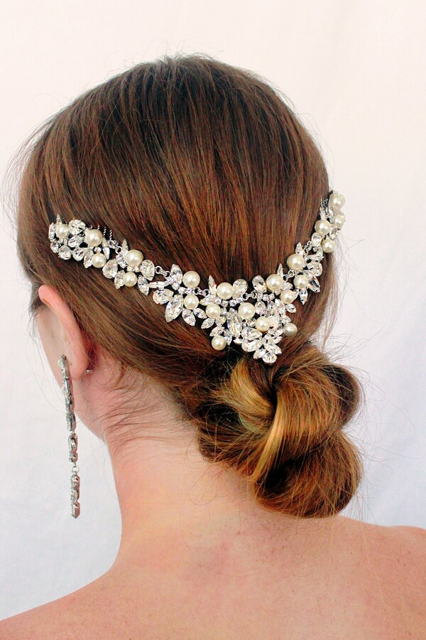 pearl halo headpiece